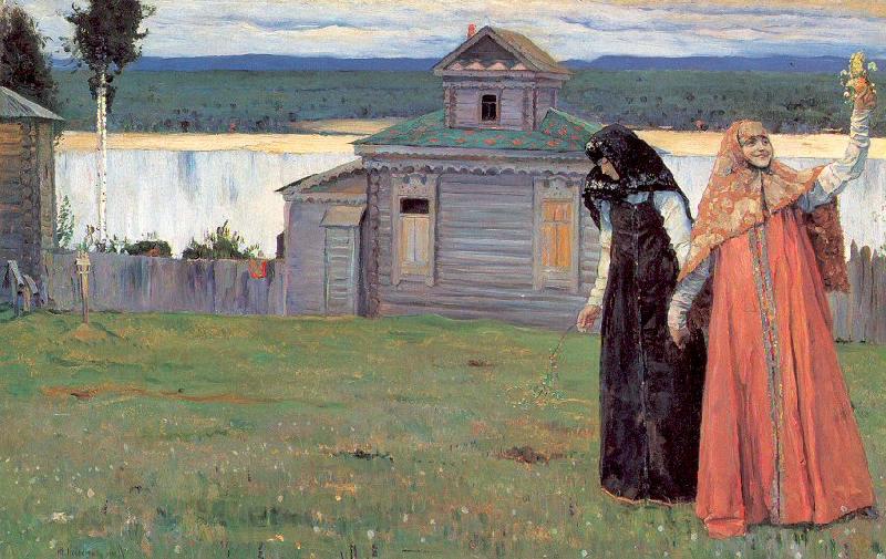 Nesterov, Mikhail In Small and Secluded Convents Norge oil painting art